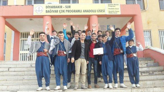 Bağıvar Çok Programlı Anadolu Lisesi  Folklor Ekibi il. 6. Oldu